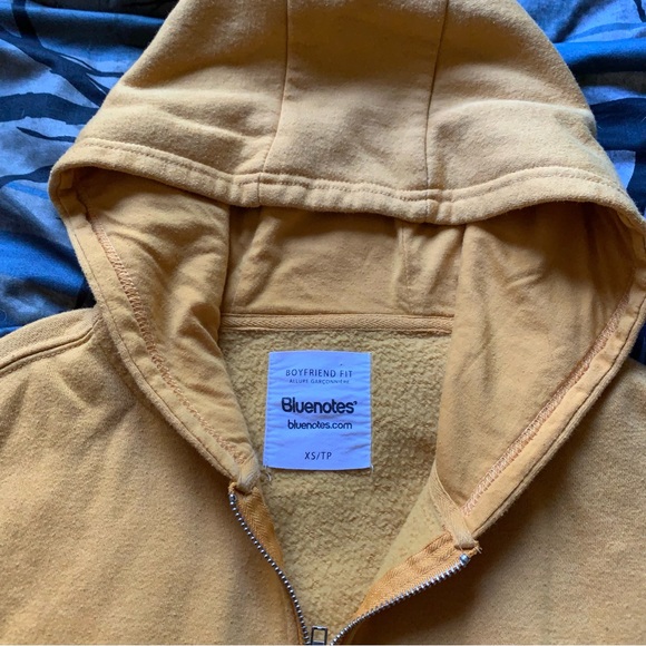 Bluenotes Yellow Boyfriend Fit Hoodie - Picture 2 of 5